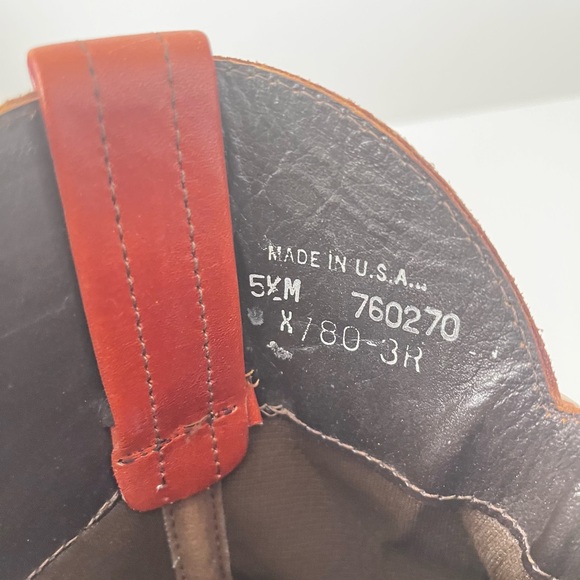 Vintage 70s Dexter Oxblood Red Leather Western Cowboy Boots Women Size 5.5 - Picture 7 of 12